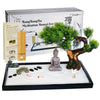 BangBangDa Japanese Zen Garden Kit for Desk - Meditation Rock Sand Garden for Birthday Gift Office Home Desktop Relaxation Decor Bamboo Rakes Bonsai