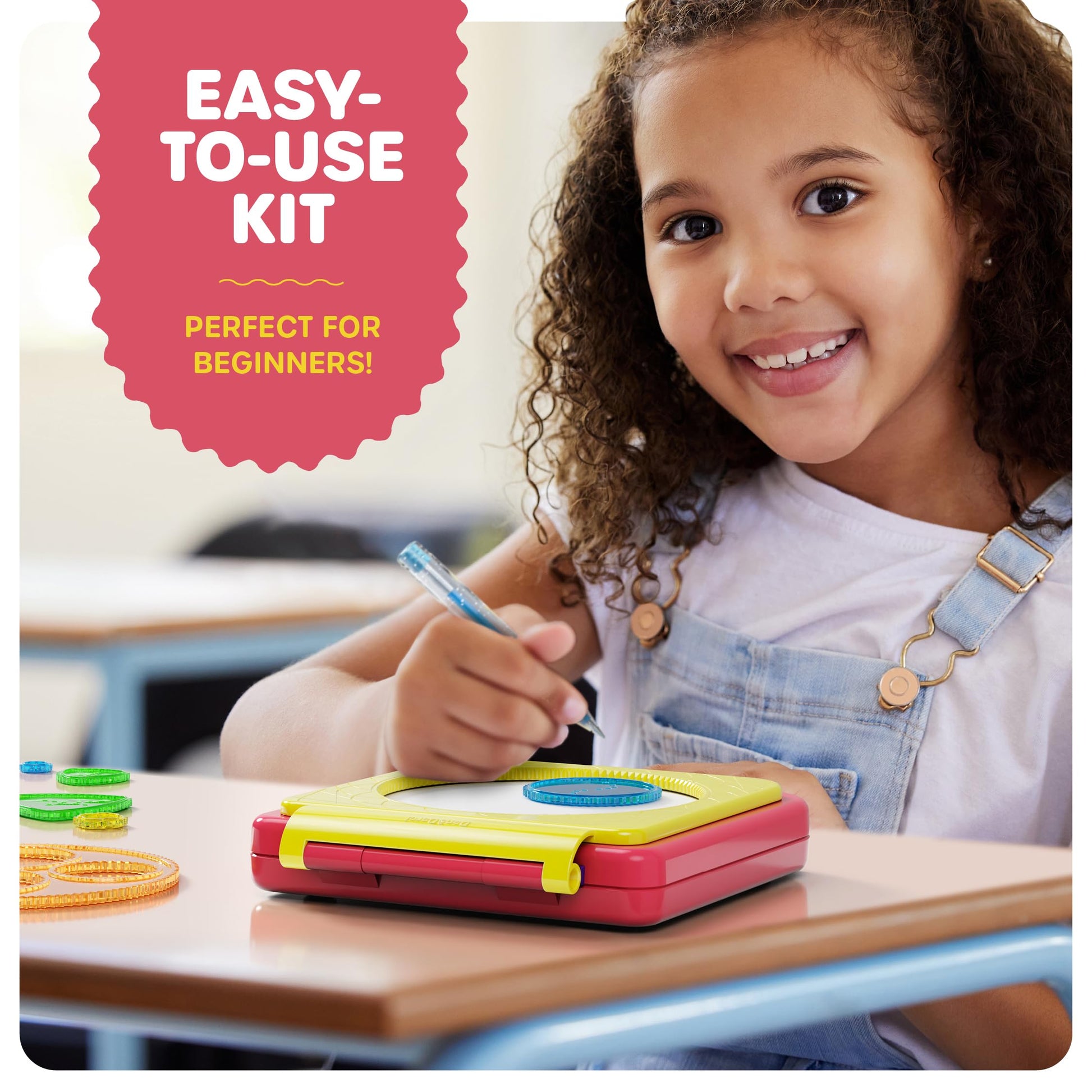 Dan&Darci Spiral Art Kit for Kids - Craft Set for Girls & Boys Ages 6-12 - Gifts for 6, 7, 8, 9, 10 Year Old Girl, Boy - Toys and Crafts Kits Gift