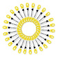 Choose Friendship, My Friendship Bracelet Maker Yellow Expansion Pack, 100 Pre-Cut Threads