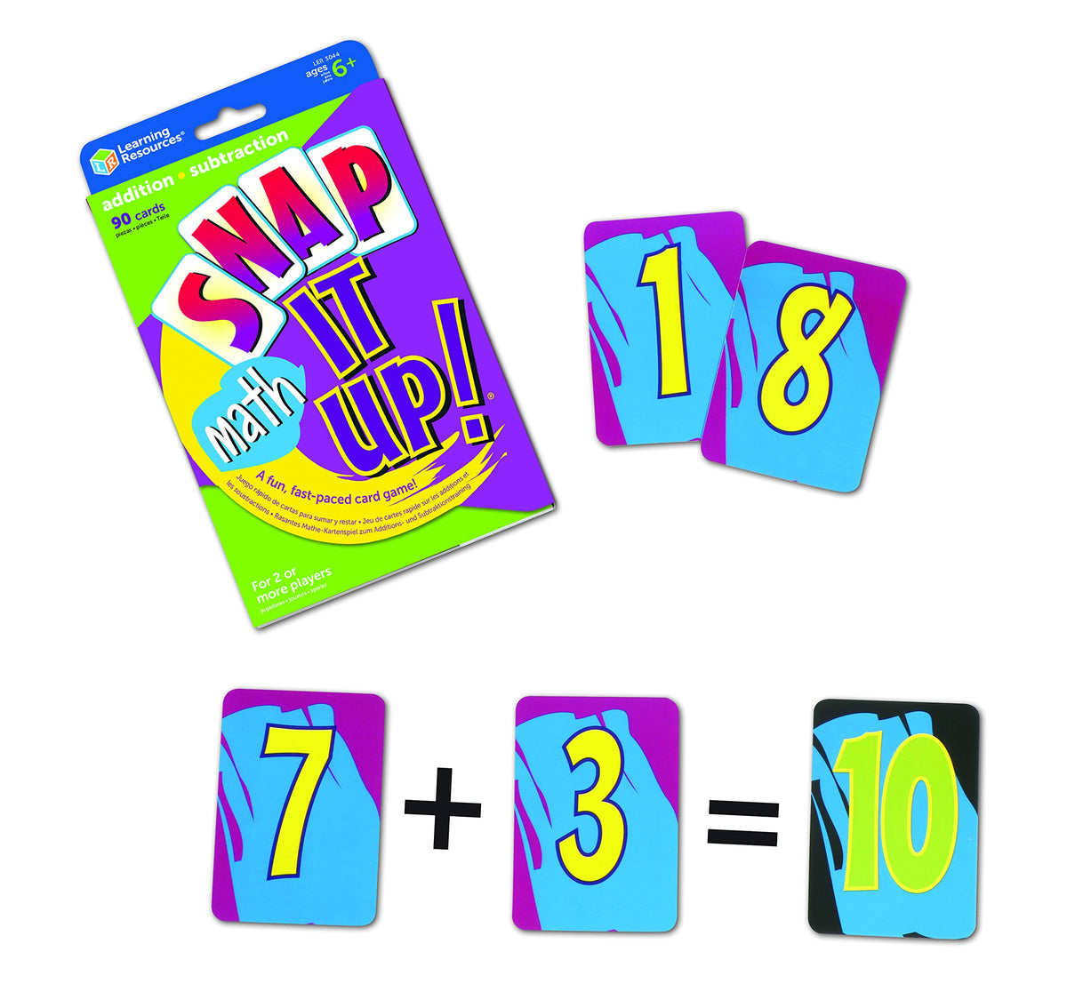 Learning Resources Snap It Up Math Addition and Subtraction Card Game