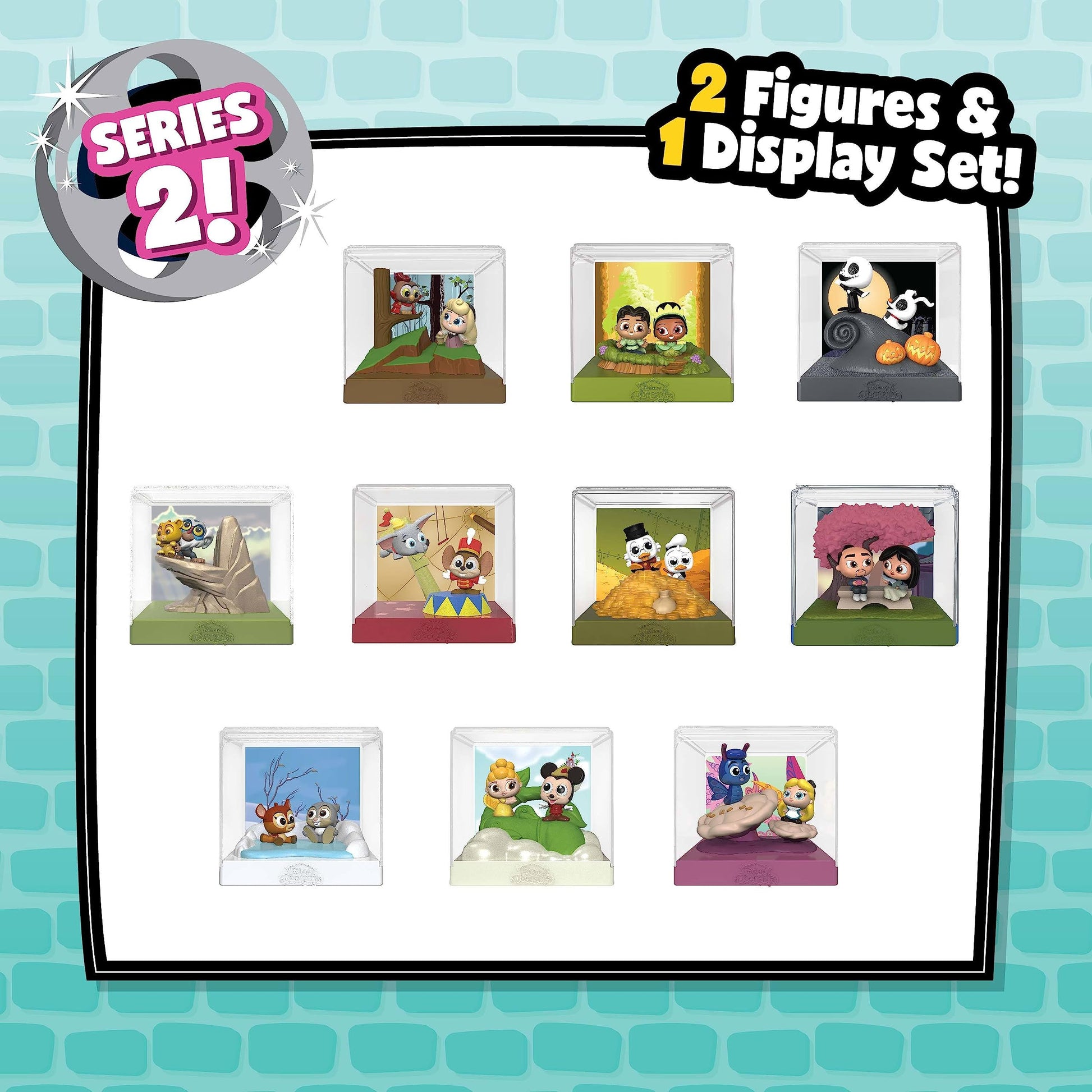Disney Doorables Movie Moments Series 2, Styles May Vary, 1.5-inch Collectible Figurines, Kids Toys for Ages 5 Up by Just Play