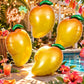 4Pack Mango Balloons - Tropical Party Decorations Mango Mylar Balloons for Fruity Party Decorations, Birthday, Summer, Kids Party & Photo Booth