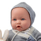 JC Toys La Baby Original Gray Collection Gift Set | 17" Soft Weighted Body | Made in Spain | Just Like a Real Baby | Blue Eyes | Reborn Berenguer