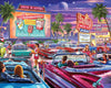 White Mountain 1000 Piece Jigsaw Puzzle 1950s Movie Night, Drive-in Movies