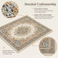 1/12 Scale Miniature Silk Woven Rug, 10 x 15cm Home Decor Accessory