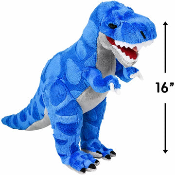 Rhode Island Novelty Prehistoric T-Rex Plush, Animal Den Collection, Soft Dinosaur Stuffed Animal for Kids, 16 Inch