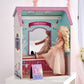Olivia's Little World 18" Doll 4 Scenes Dollhouse with 7 Accessories | Convertible Wooden Play House | TD-12641C