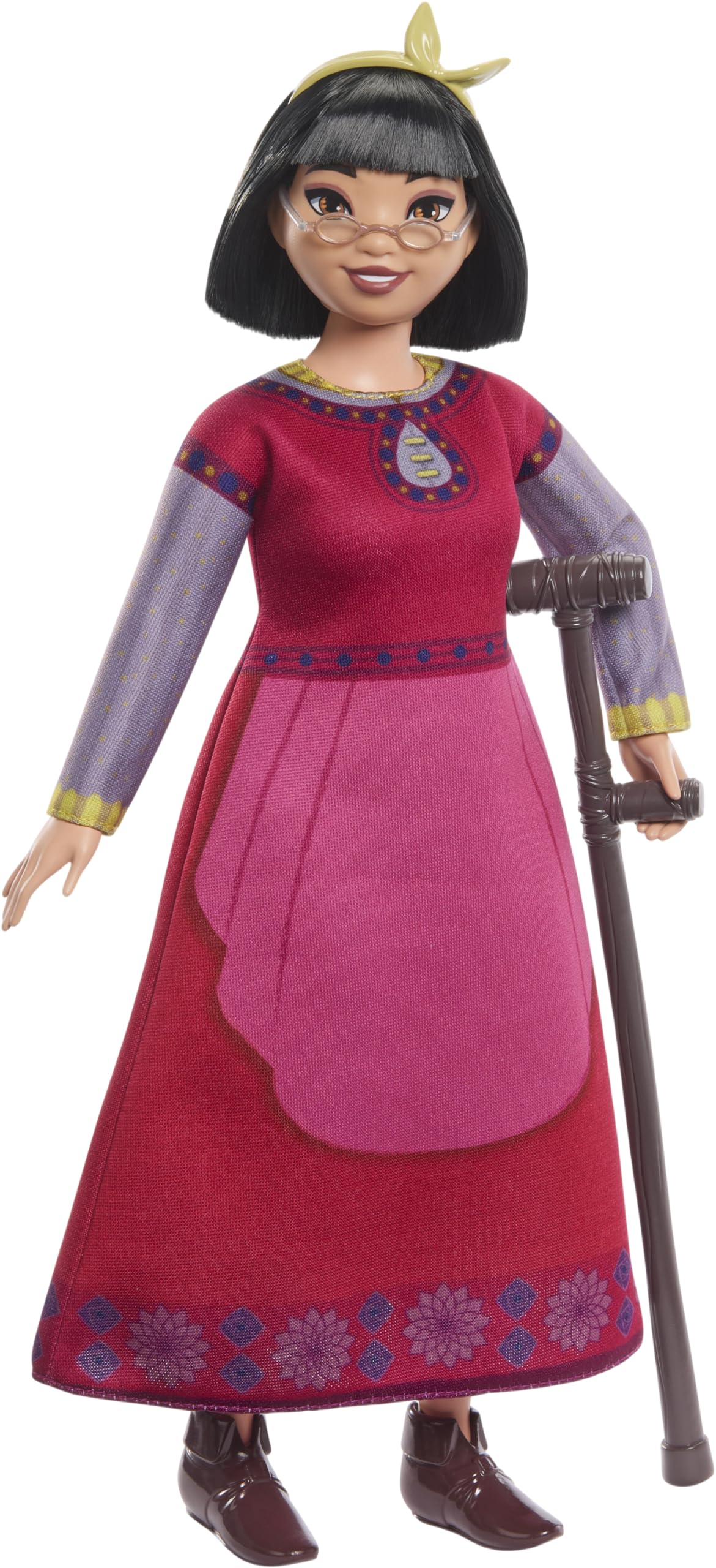 Mattel Disney Wish Toys, Dahlia of Rosas Posable Fashion Doll with Removable Clothes & Accessories, Inspired by the Movie