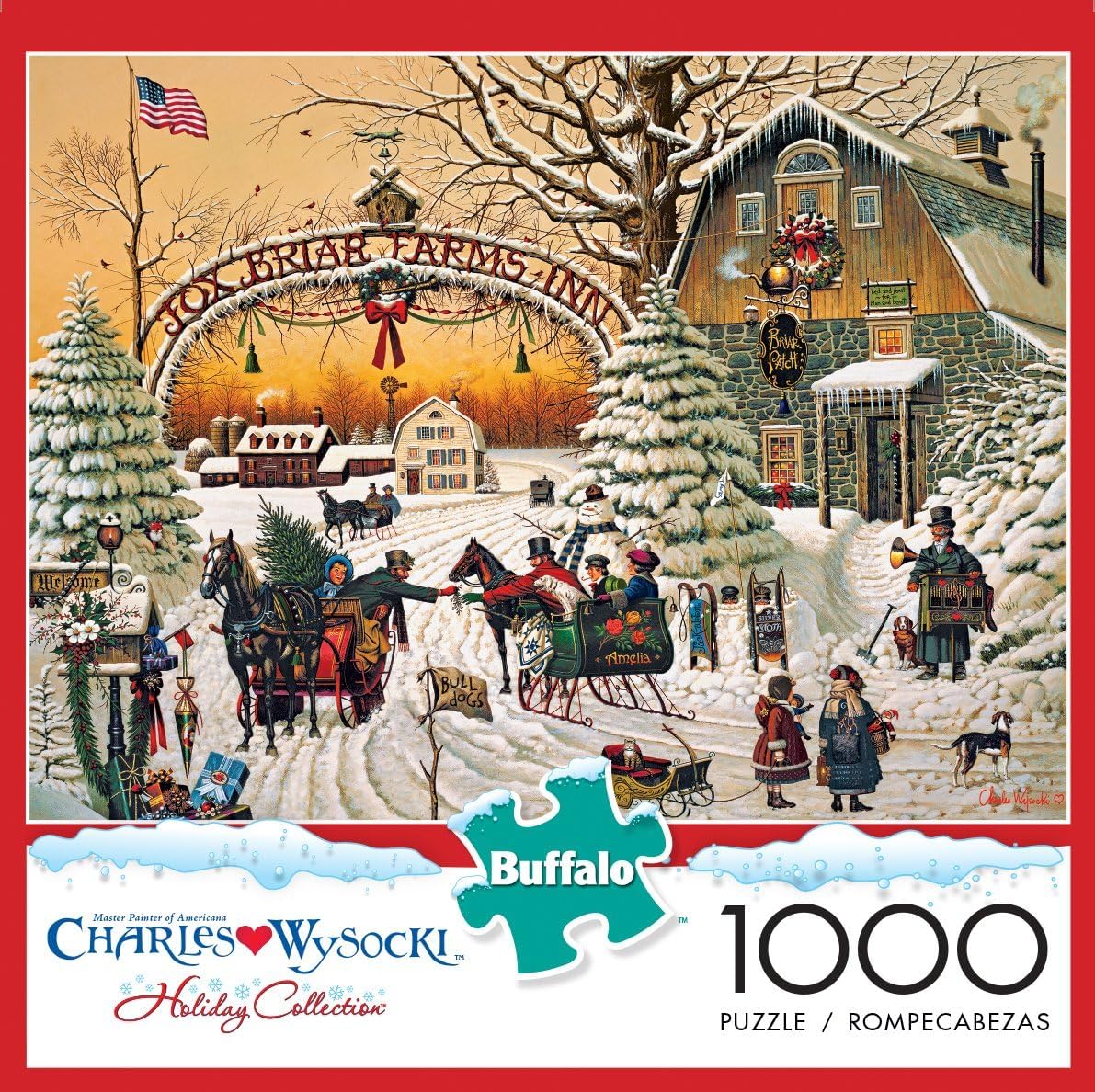 Buffalo Games - Charles Wysocki A Christmas - 1000 Piece Puzzle for Adults