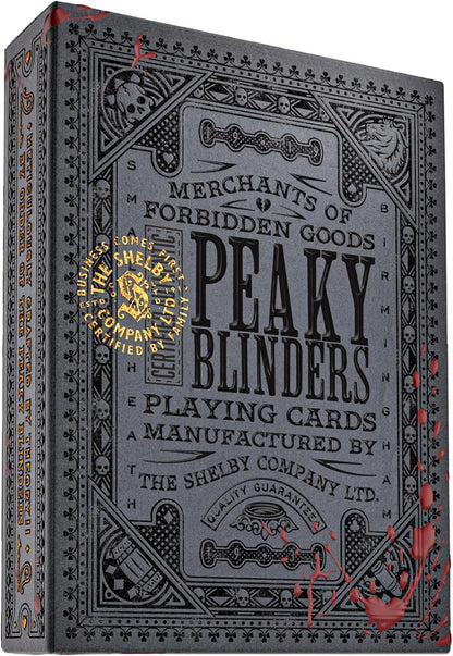 theory11 Peaky Blinders Playing Cards - Premium Officially Licensed Deck Luxury Collectible Cards with Antique Gold Foil & Tactile Embossing for Fans