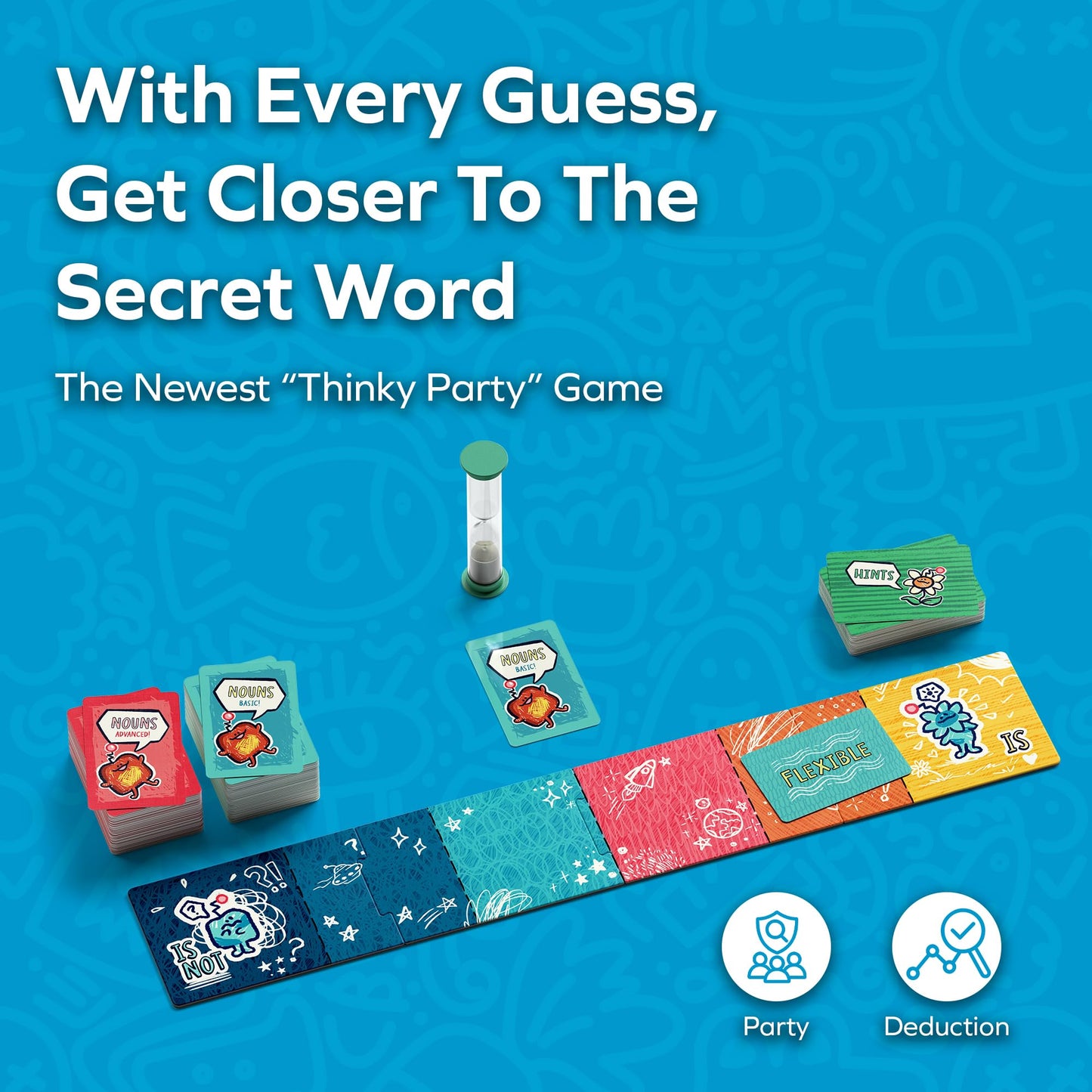 Allplay French Toast Board Game | Word Association Party Game, Fast Thinking Social Guessing Game | 2-10 Players, 15 Min Playtime Family & Group Game