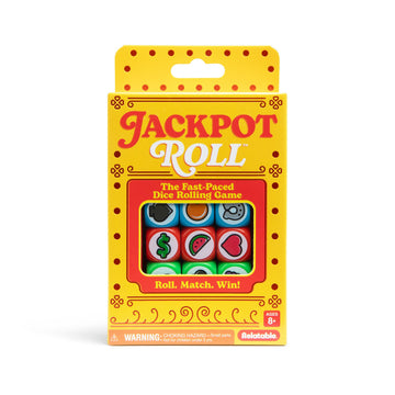 Jackpot Roll by Relatable - A Fast Paced Casino Themed Dice Game for Family Game Night and Games for Adults - Includes 20 Betting Tokens, 50 Cards, 12