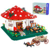2233PCS Mushroom House Building Blocks Sets not Compatible with lego Size