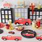 Meri Meri Fire Truck Napkins (Pack of 16), Thick & Absorbent 3-Ply Paper Napkins, Disposable