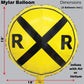 Havercamp Railroad Party Balloons (3 Pcs.)! 3 Round Mylars are great for Train Themed Events, Kid's Birthday Party, Train Collectors, Retirement