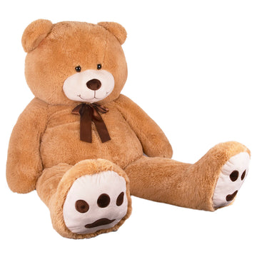 Kangaroo 5ft Giant Teddy Bear Extra Large Stuffed Animal - Giant Brown Plush Toy for Girls & Boys - Big Soft Human Size Jumbo Teddy Bear for Teens