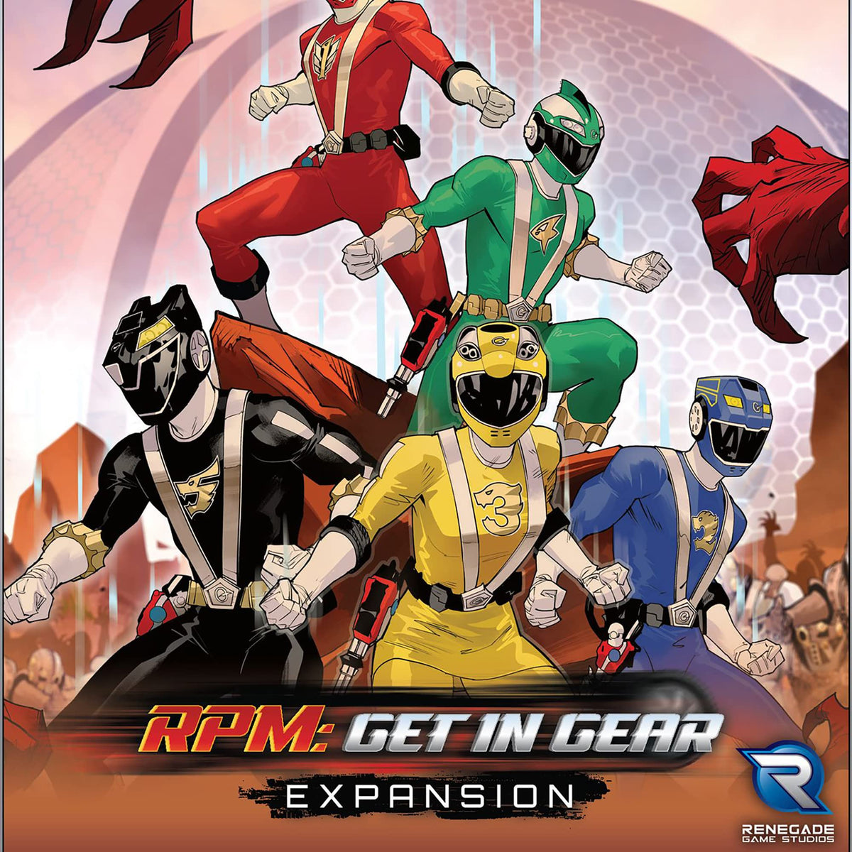 Renegade Game Studios Power Rangers RPM Expansion - Deck-Building Game