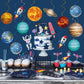 40Pcs Solar System Hanging Swirl Decorations, Outer Space Party Ceiling Hanging Swirls Space Themed Party Swirls Streamers for Space Themed Birthday