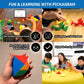 Pickagram Tangram 3D Magnetic Puzzle for Kids (8-12), Adults & Seniors | STEM Certified Fidget Puzzle - Magnetic Pattern Blocks for Cognitive
