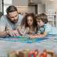 MOTYAWN 200 Pieces World Map Puzzle for Kids & Adults, World Map Jigsaw Puzzle Floor Puzzles Toddler Geography Educational Toys for Boys and Girls