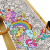 Tiny Expressions Unicorn Coloring Poster for Kids - Rolled, No Creases 30" x 72" Large Coloring Tablecoth for Unicorn-Themed Birthday Parties