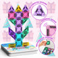 LAYVIC 60PCS Mini Magnetic Tiles Unicorn Toys for Girls Age 4-6, Travel Toys Magnet Tiles Magnetic Blocks, STEM Building Toys for Kids Ages 3 4 5 6 7