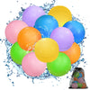12PCS Reusable Water Balloons: Water Balloons for Kids Adult - Summer Outdoor Pool Beach Toys - 12 Pack Soft Water Bombs - Quick Fill Self Sealing