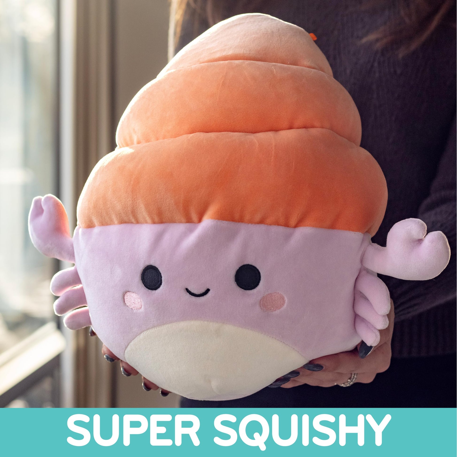 Squishmallows Official Jazwares 10-Inch Crab, Fish & Turtle 3-Pack Plush Set - Soft Jumbo Stuffed Animal Bundle - Collectible Ocean Animal Plush Toys