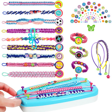 Friendship Bracelet Making Kit for Teen Girls - Arts and Crafts Ideas for Kids Age 6 7 8 9 10-12, DIY Handmade Toys for Birthday Christmas Gifts