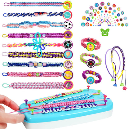 Friendship Bracelet Making Kit for Teen Girls - Arts and Crafts Ideas for Kids Age 6 7 8 9 10-12, DIY Handmade Toys for Birthday Christmas Gifts