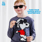 Plus Plus Puzzle By Number, Joe Cool - 275 Piece Mini Hashtag Blocks, Puzzles for Adults & Kids - Peanuts Merchandise