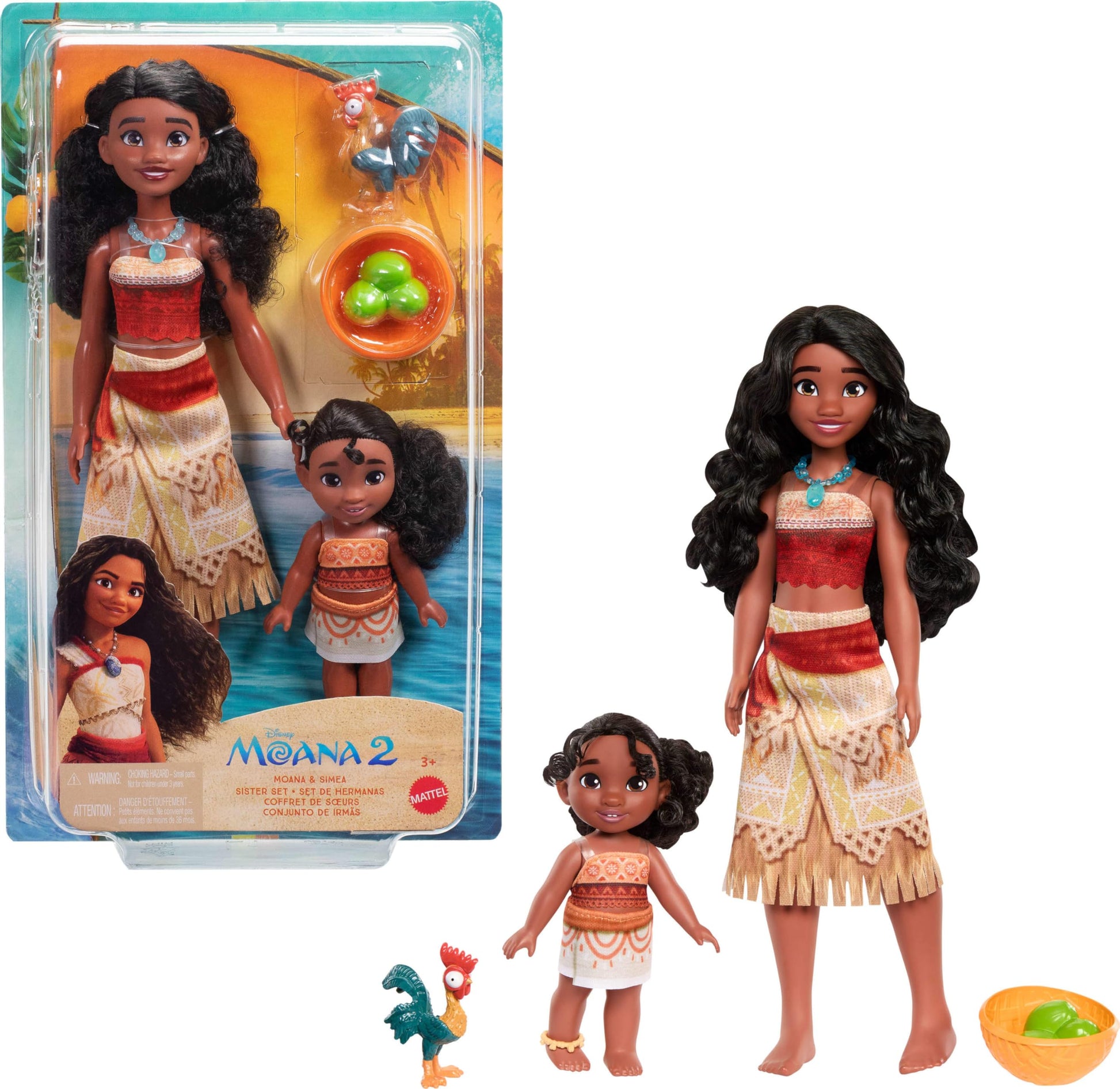 Mattel Disney Moana 2 Simea Fashion Doll with Anklet Accessory, 5 Moveable Joints & Removable Outfit, Toys Inspired by the Movie
