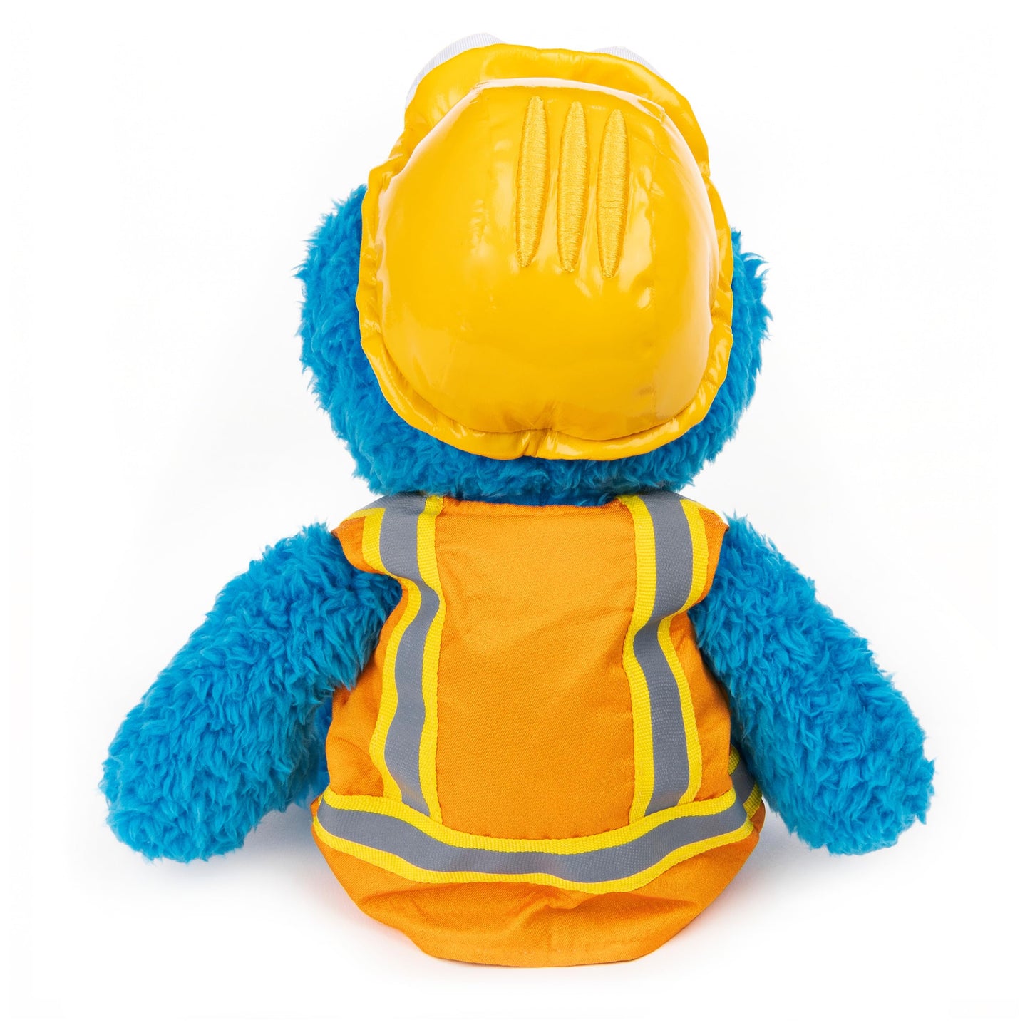 GUND Sesame Street Construction Worker Cookie Monster Take Along 13” Plush