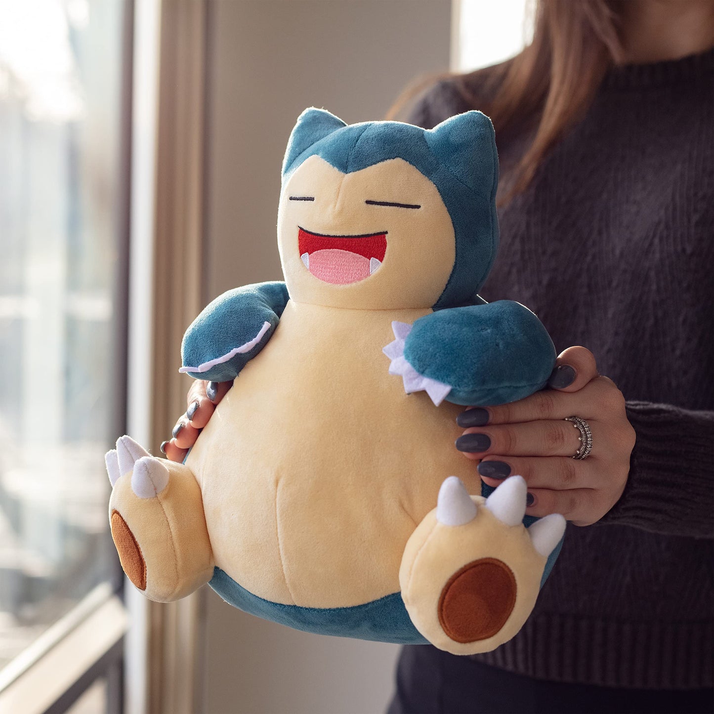 Pokemon 12" Large Snorlax Plush - Officially Licensed - Generation One - Authentic 12-inch Soft Stuffed Animal Toy Figure - Holiday Christmas Stocking