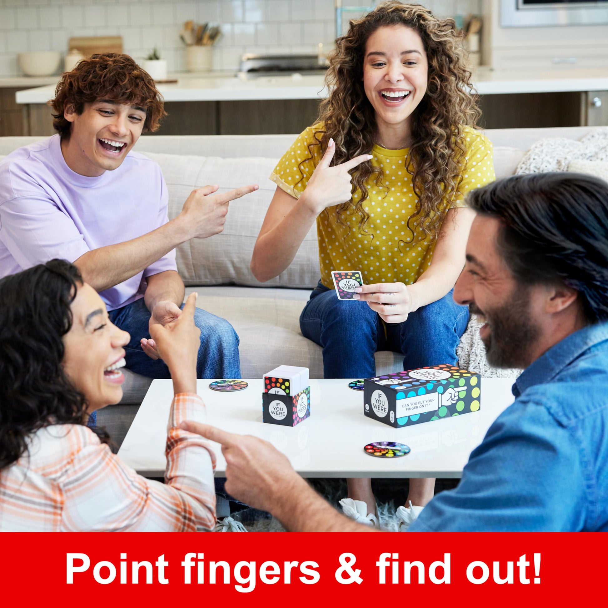 Mattel Games If You were a Party Game, Ridiculous Questions & Finger Voting with Cards & Spinners, 3 to 8 Players