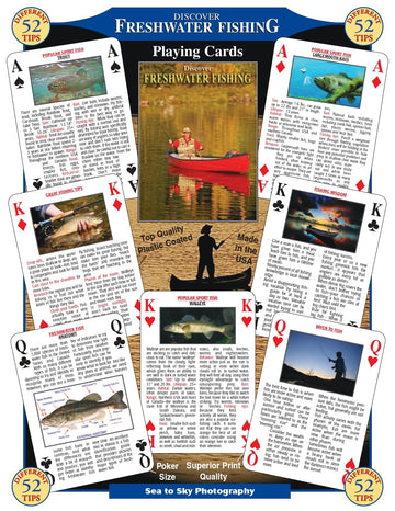 SEA and SKY Discover Freshwater Fishing Playing Cards