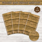 PTECDROTS 4Pcs Wood Tablecloth, Brown Rustic Table Covers, Rectangular Table Decoration for Rustic, Western Barn Themed Birthday Barbecue Party