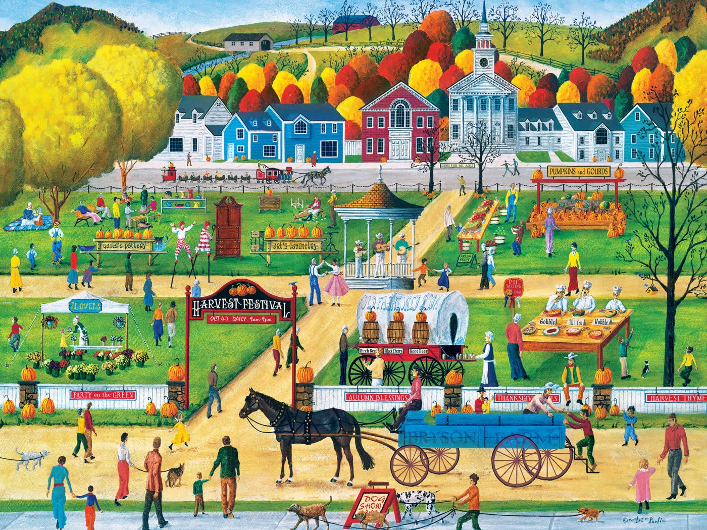 MasterPieces 300 Piece EZ Grip Jigsaw Puzzle - Havest Festival - 18"x24"