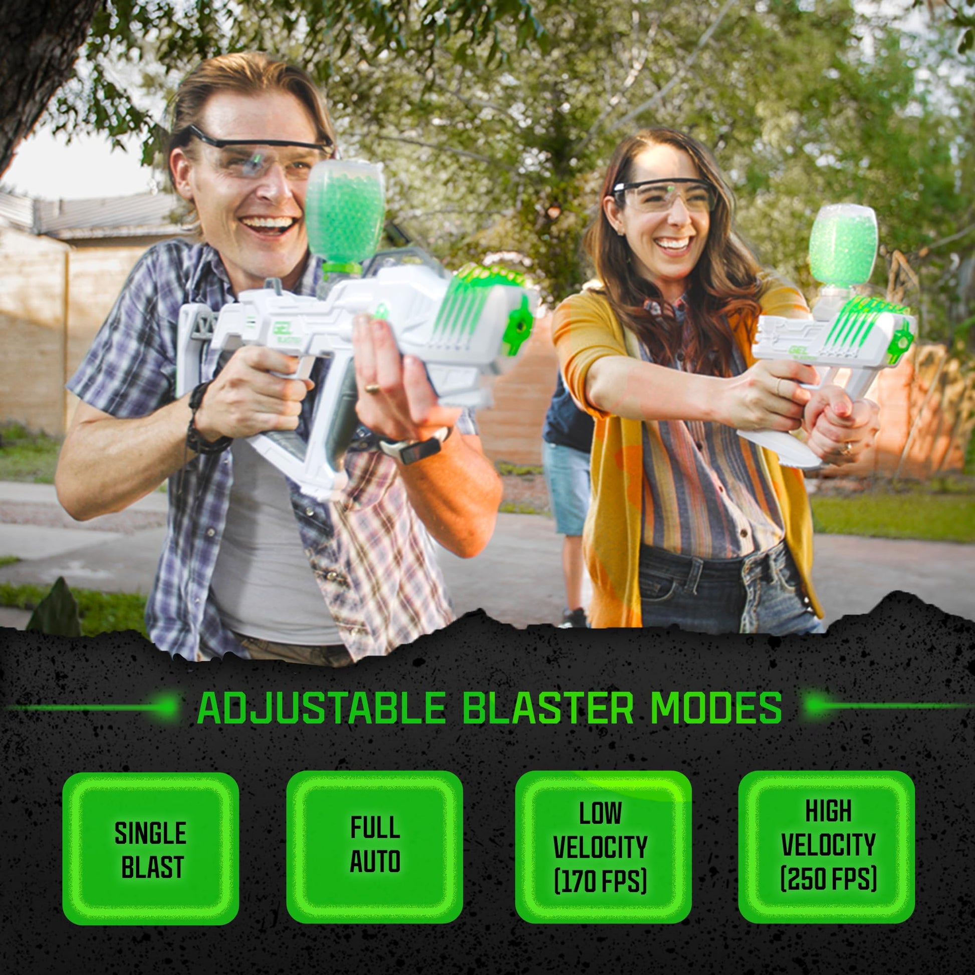 The Original Supersized Gel Blaster Surge XL - Splat Ball Gun 150+ Foot Range - Toy Gel Blasters - Semi, Full-Auto, Triple Burst Modes - Outdoor Games
