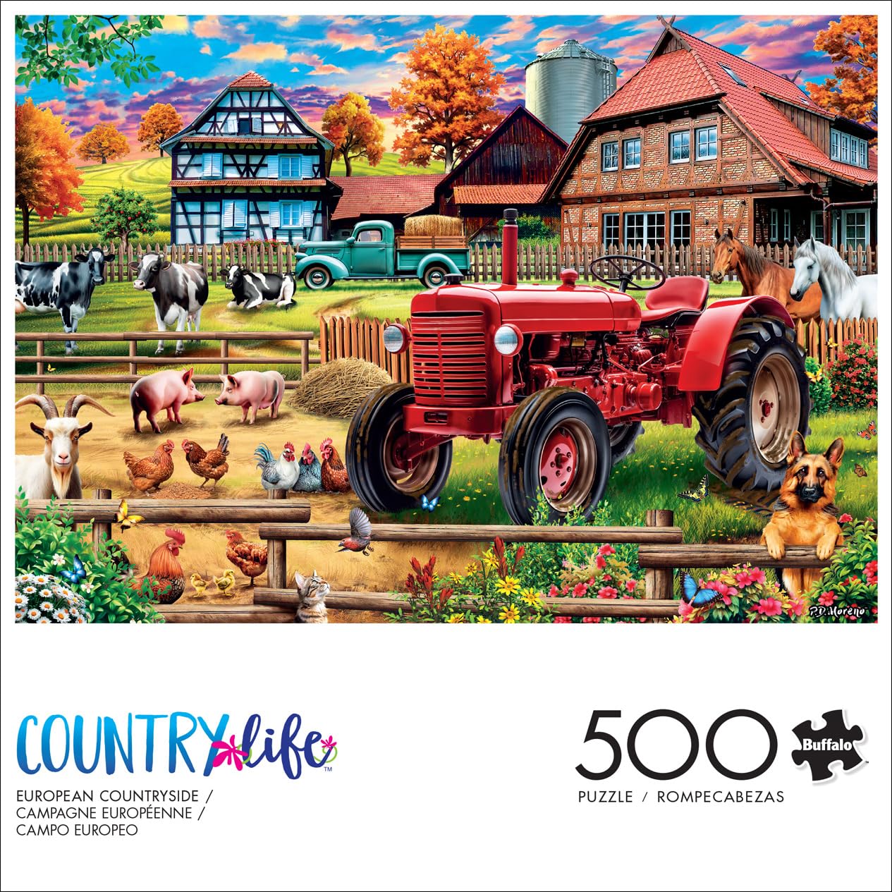 Buffalo Games - European Countryside - 500 Piece Jigsaw Puzzle for Adults