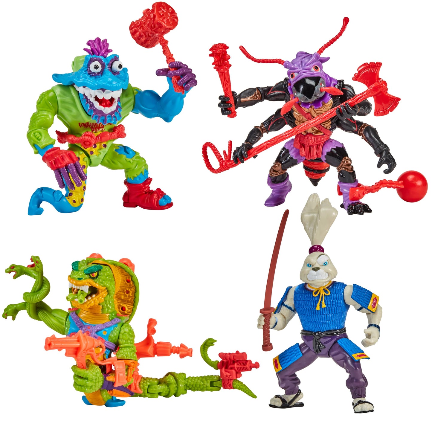Teenage Mutant Ninja Turtles TMNT Classic Mutants 4 Pack Action Figures with Accessories