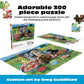 Buffalo Games - Adorable Animals Puppy Park Picnic 300 Large Piece Jigsaw Puzzle for Adults with Oversized Pieces