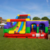 TentandTable Giant Inflatable Obstacle Course Rock Climb & Slide, Rainbow