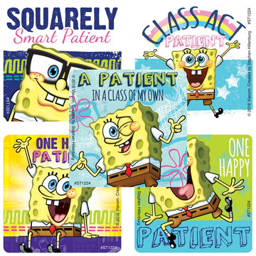 SmileMakers Spongebob Squarepants Patient Stickers - Prizes and Giveaways - 100 Per Pack