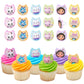 DecoPac DreamWorks Gabby's Dollhouse Rings, 24 Cupcake Decorations Featuring Gabby, Pandy Paws, Irresistible Kitty Characters, and Super Fun