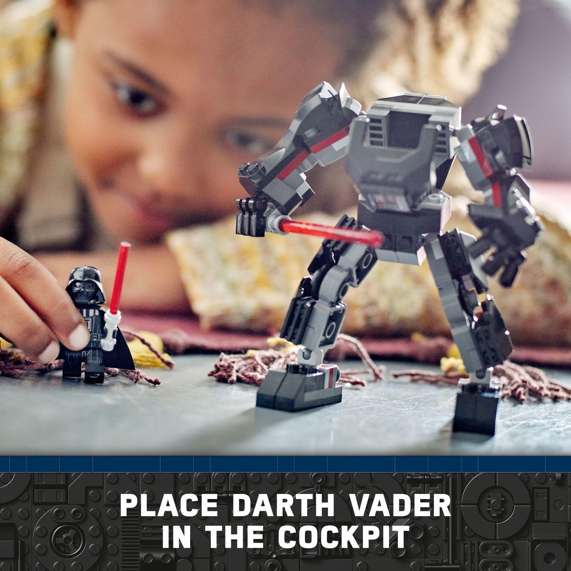 LEGO Star Wars Darth Vader Mech 75368 Buildable Star Wars Action Figure, This Collectible Star Wars Toy for Kids Ages 6 and Up Features an Opening