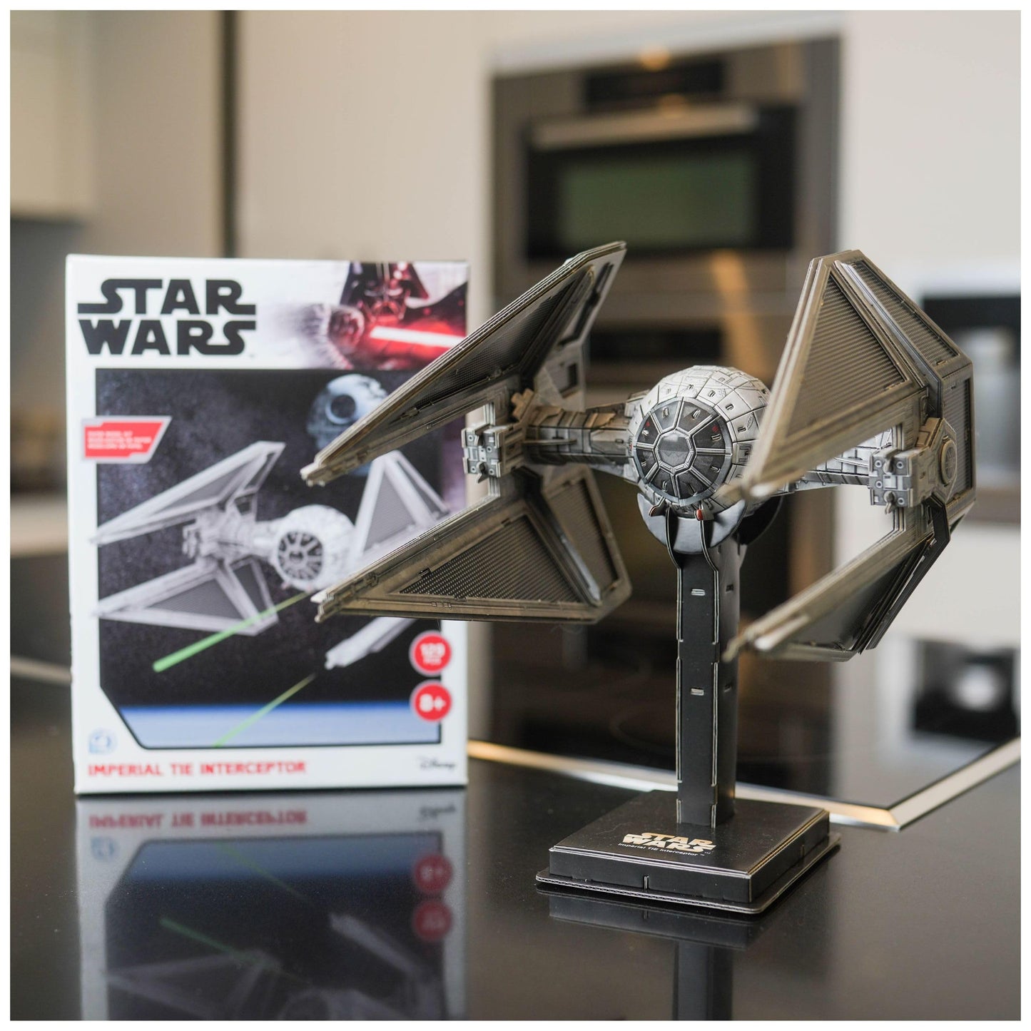 4D Cityscape Star Wars 3D Paper Model Kits (Imperial Tie Interceptor)