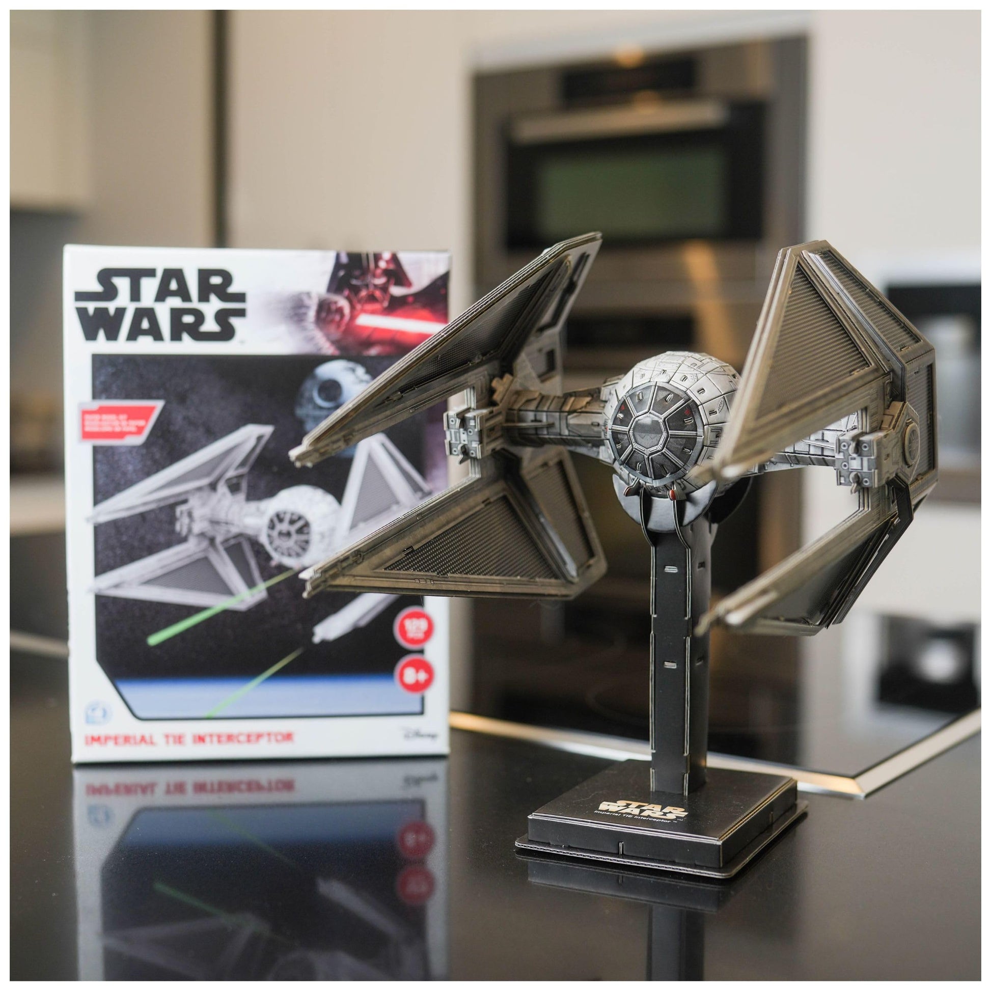 4D Cityscape Star Wars 3D Paper Model Kits (Imperial Tie Interceptor)