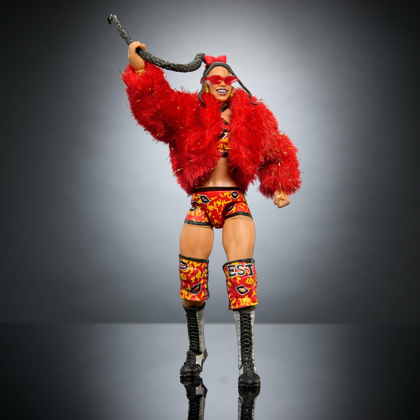 Mattel WWE Ultimate Edition Action Figure & Accessories, 6-inch Bianca Belair Collectible Set, Swappable Heads & Hands, Entrance Gear & 30