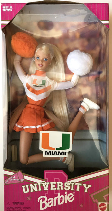 University of Miami Special Edition Cheerleader Barbie Doll